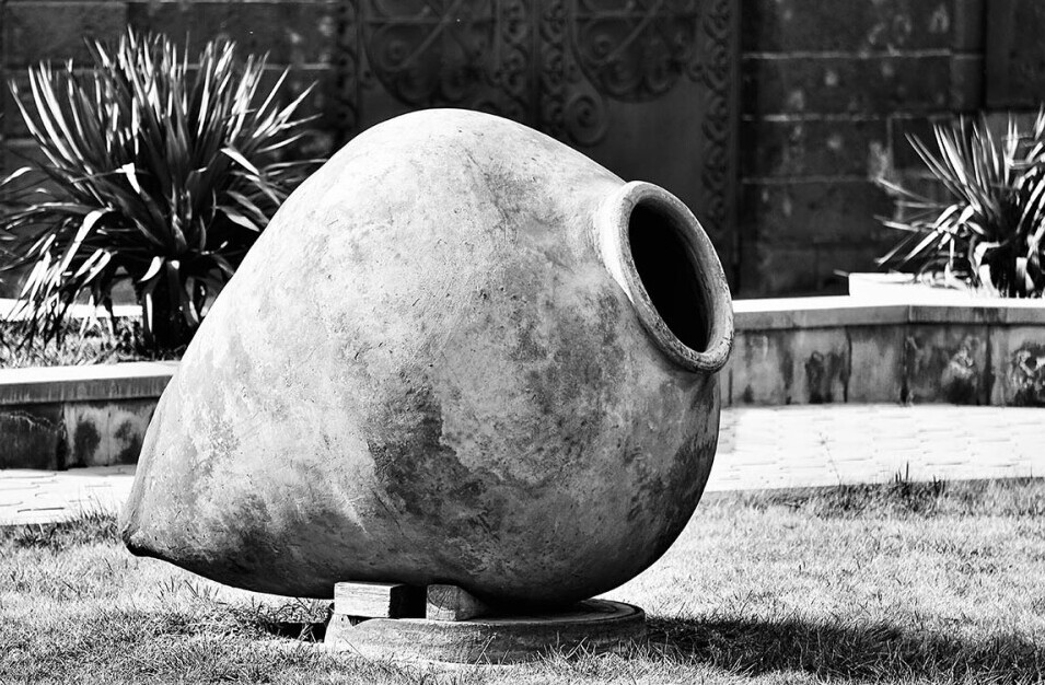 Ancient wine urn.
